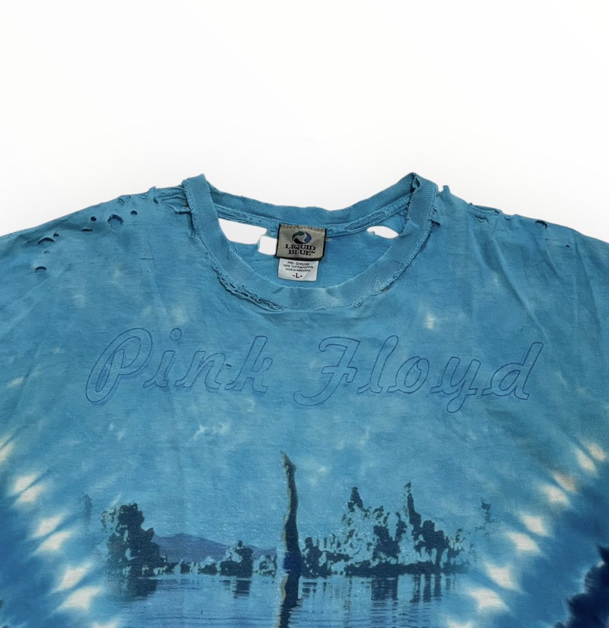 Vintage Thrashed Pink Floyd Tie Dyed Tee Size US L / EU 52-54 / 3 - 4 Thumbnail