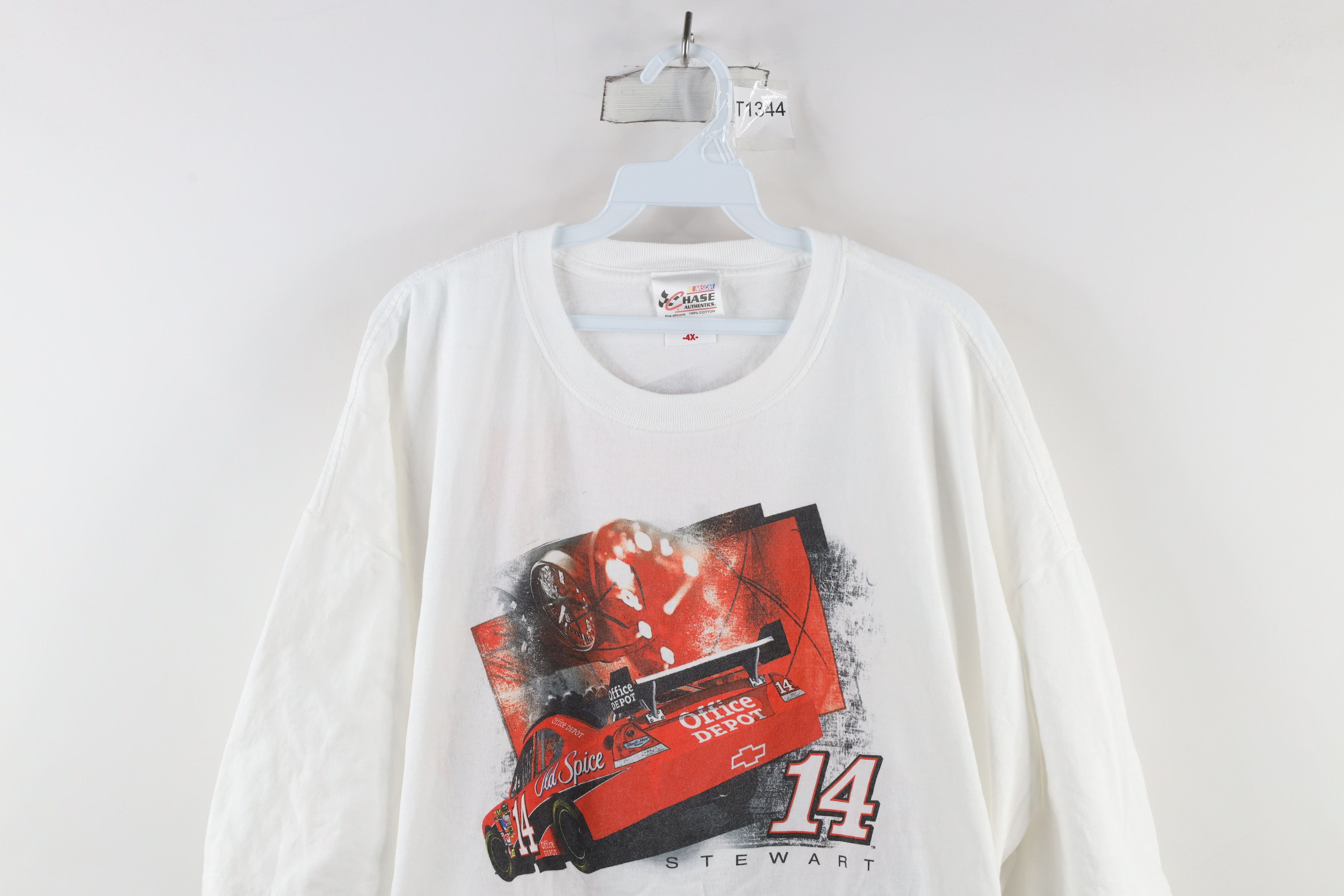 Vintage Vintage NASCAR Stewart Racing Short Sleeve T-Shirt White Size US XXL / EU 58 / 5 - 2 Thumbnail