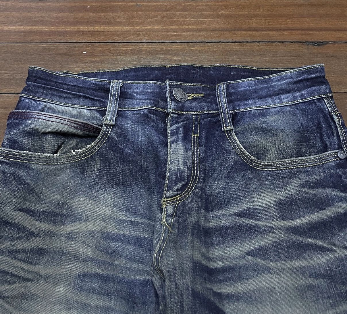 N.Hoolywood Rare Design Vintage Brand N Hoolywood Distressed Jeans 2000s Size US 29 - 3 Thumbnail