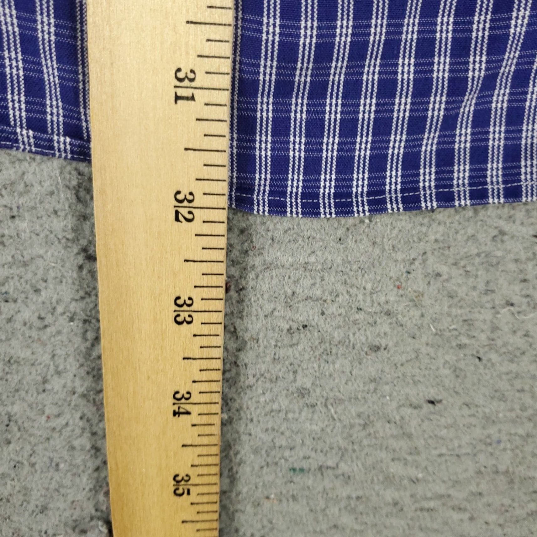 Ralph Lauren Ralph Lauren Dress Shirt Mens Size 15.5 Blue Plaid Button-Up Long Sleeve Classic Cotton Size 40R - 5 Thumbnail