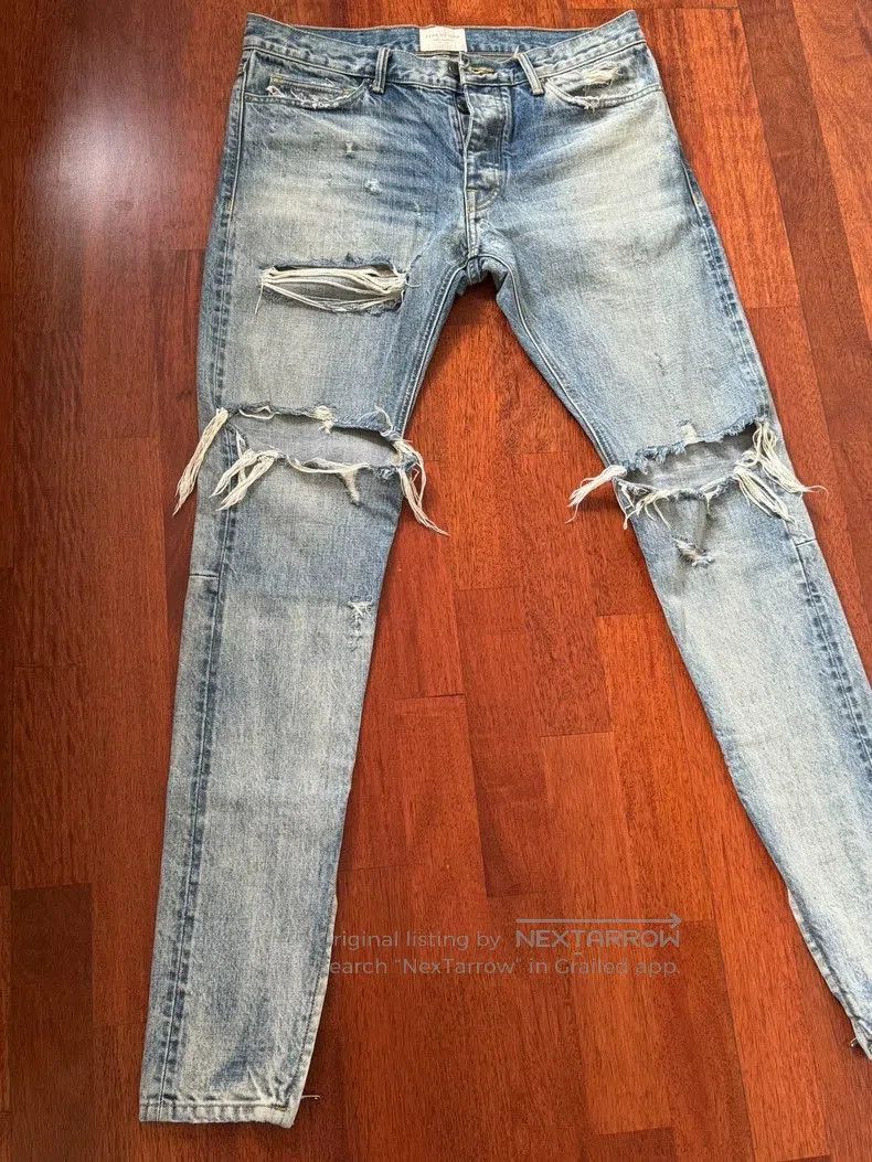 Fear of God Fear of God x Maxfield Limited Blue Jeans 2nd. Size US 32 / EU 48 - 2 Thumbnail