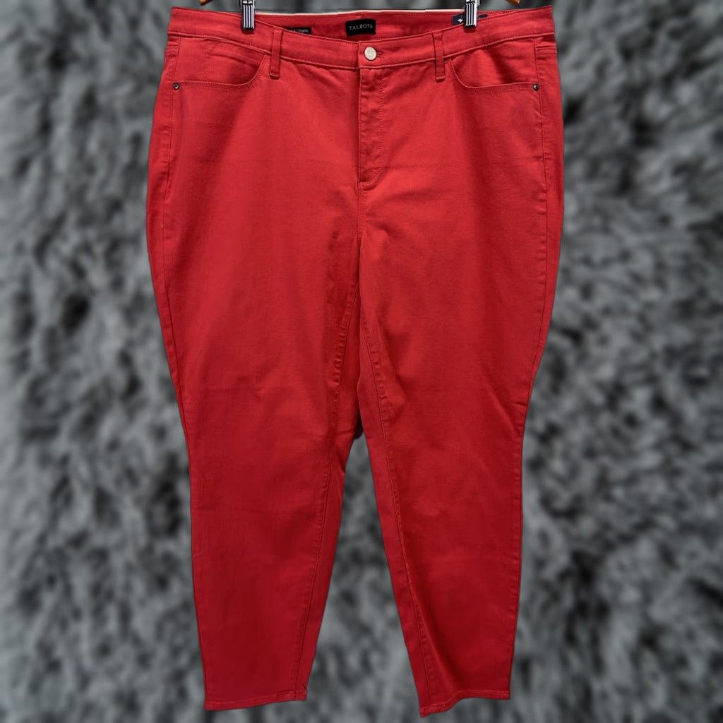 Talbots VINTAGE? Wait not vintage. Talbots Jegging Jeans - Plus Size 22W - Salmon Pink Stretch Denim Women Jeans Women 22W Pink Jegging Talbots Women Jeans Size 40" / US 18 - 1 Thumbnail