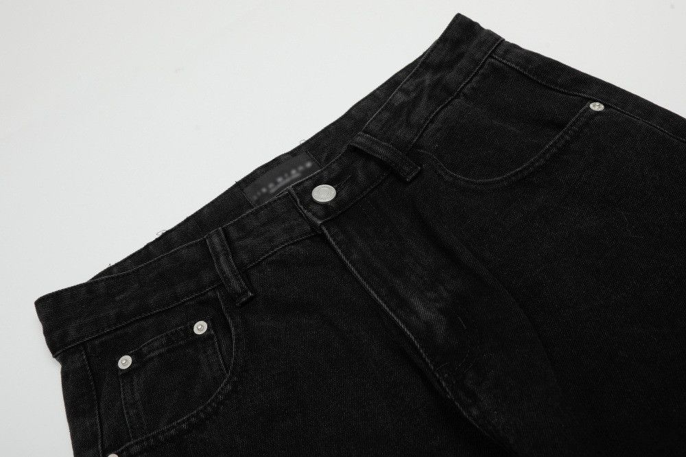 Japanese Brand × Jean Men's punk washed distressed simple American flared jeans Size US 32 / EU 48 - 3 Thumbnail