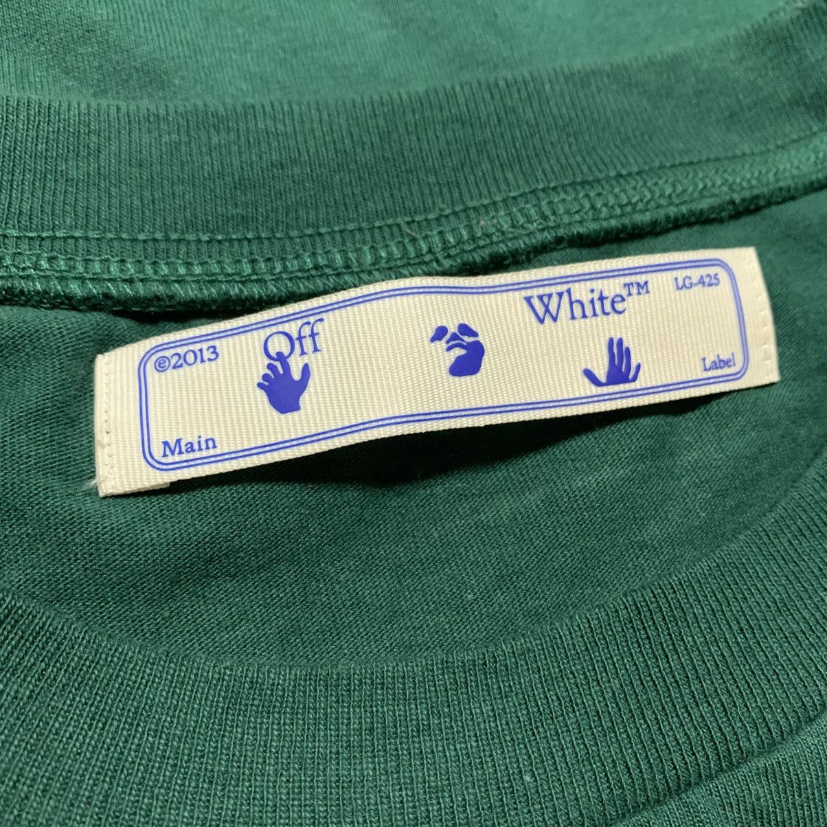 Off-White Off White Small Caravaggio Arrows Green Tee Virgil Abloh Size US S / EU 44-46 / 1 - 6 Thumbnail