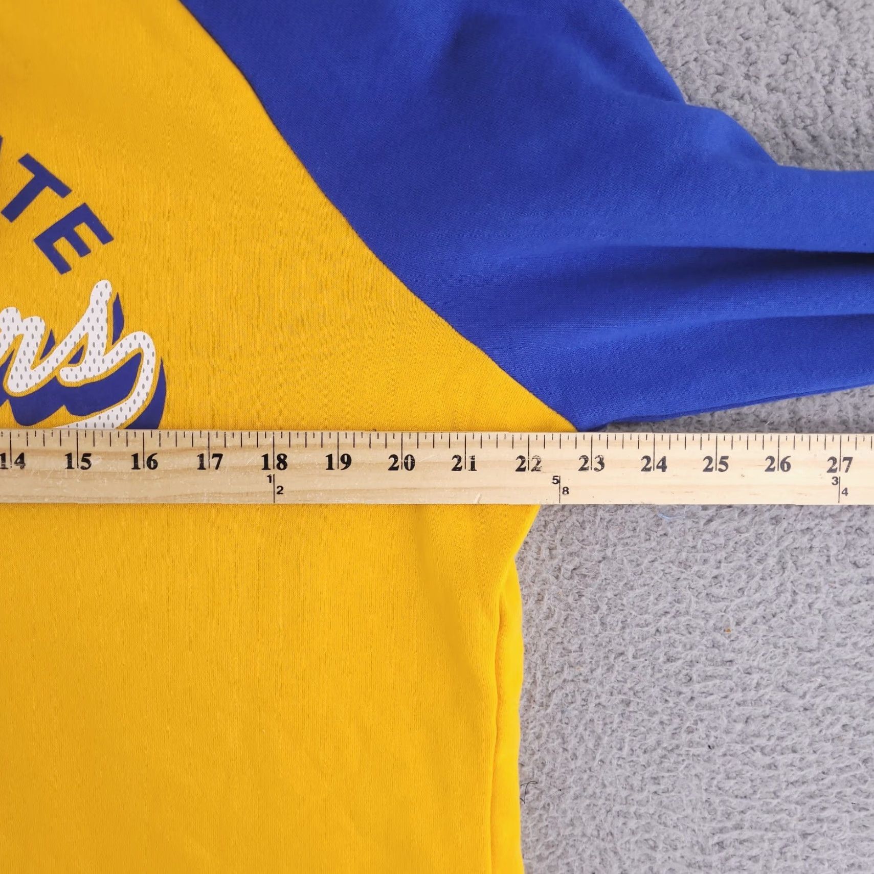 Vintage Fanatics Hoodie Womens XL Yellow Golden State Warrior NBA Curry Sweatshirt Size XL / US 12-14 / IT 48-50 - 7 Thumbnail