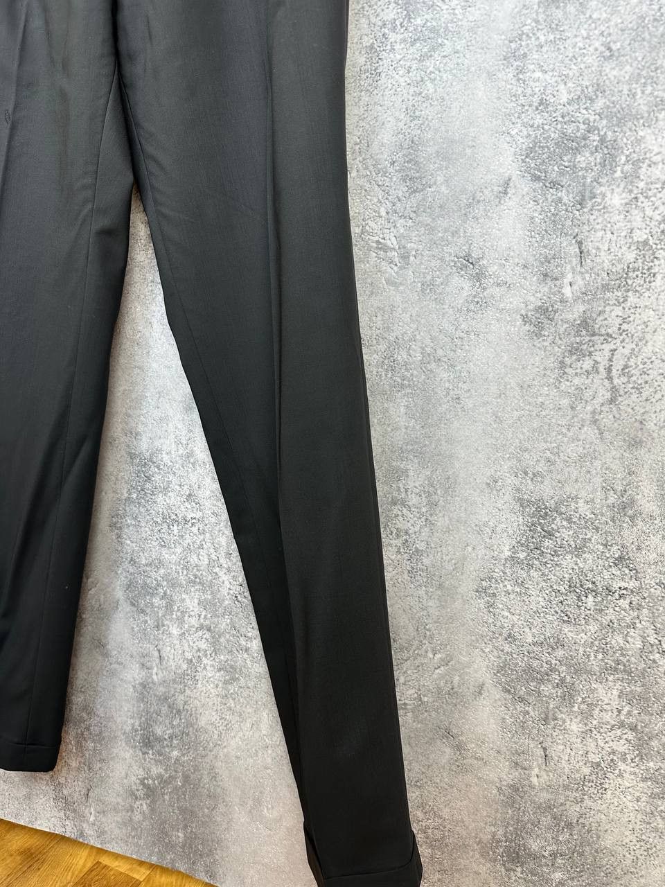 Yves Saint Laurent Yves Saint Laurent Pour Homme Black Wool Suit Made in France Size 42R - 15 Thumbnail