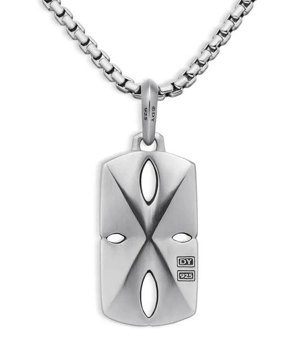 David Yurman oc11z0625 Size: OS / Sterling Armory Tag Necklace Size ONE SIZE - 4 Thumbnail