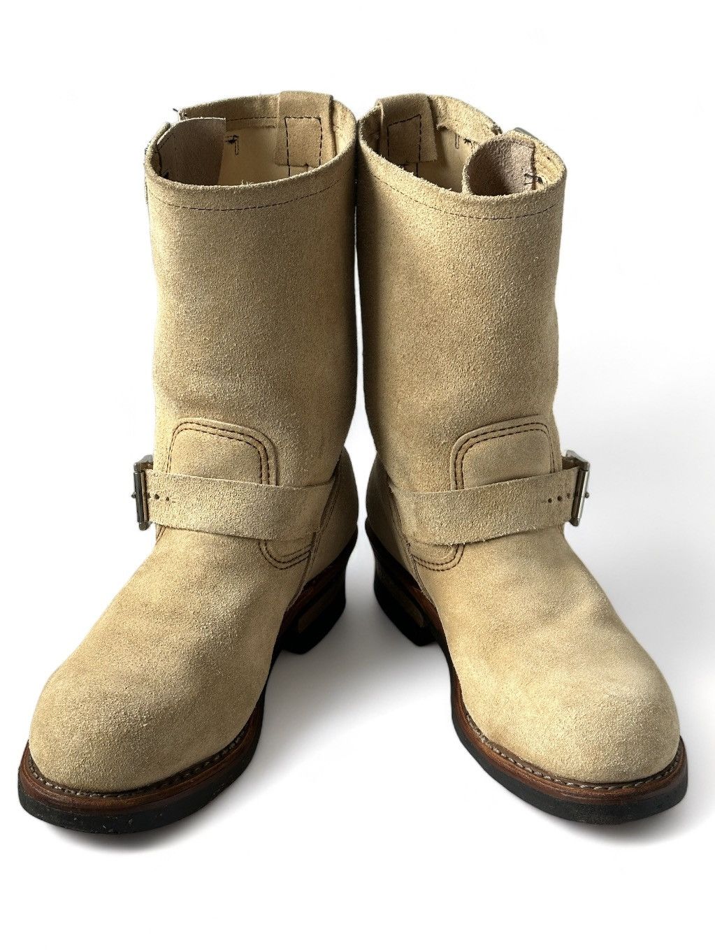 image of Red Wing Redwing Shoes 8268 Engineer Abilene Rough Out in Beige, Men's (Size 7.5)