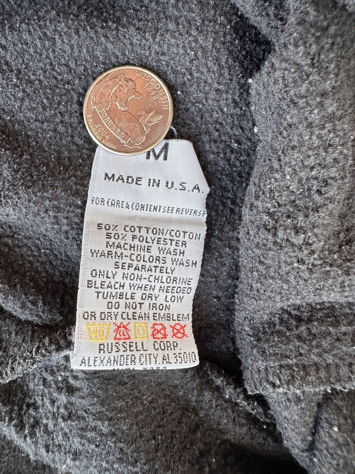Vintage 90s Made.In.USA Black Sweatpants Size US 30 / EU 46 - 4 Thumbnail