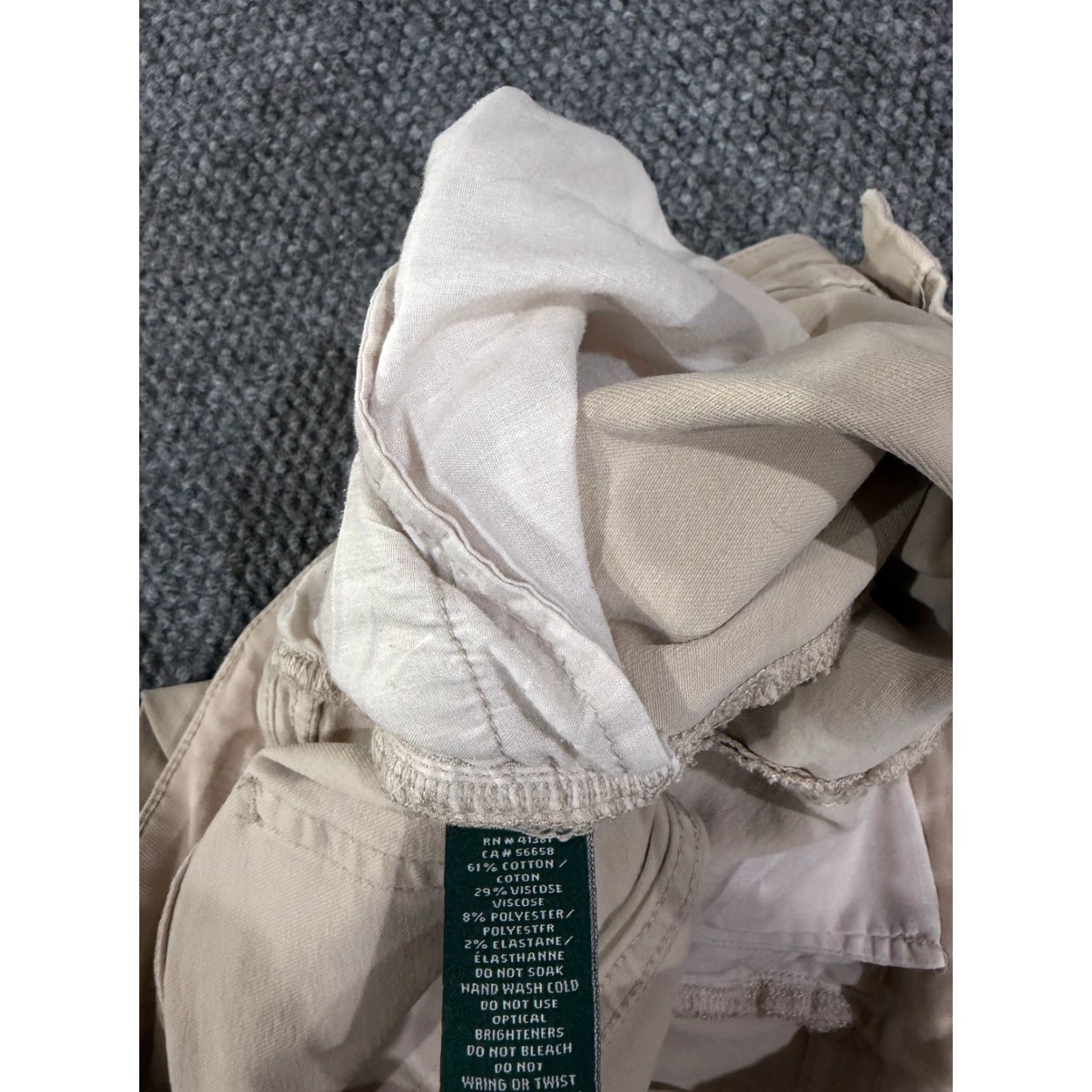 Ralph Lauren Lauren Ralph Lauren Jeans Womens 10 Beige Straight Leg Stretch Regular 5-Pocket Denim Vintage No Womens Size 32" / US 10 / IT 46 - 7 Thumbnail