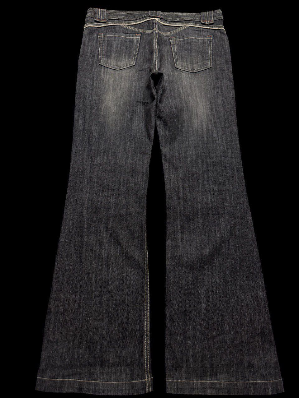 GOSTAR DE FUGA FLARE Vintage Lacoupe Pour Remme Japan Designer Mudwash Jean Size US 34 / EU 50 - 1 Thumbnail