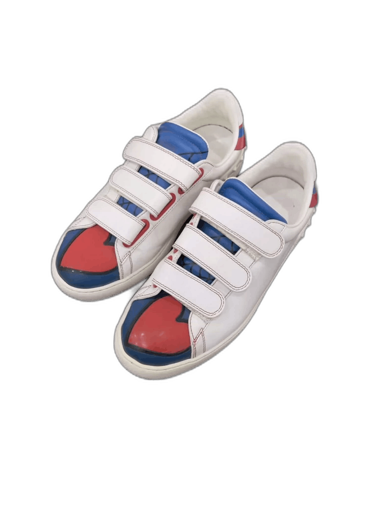 Valentino VALENTINO White Sneakers with Colorful Details Size US 10 / EU 43 - 1 Thumbnail