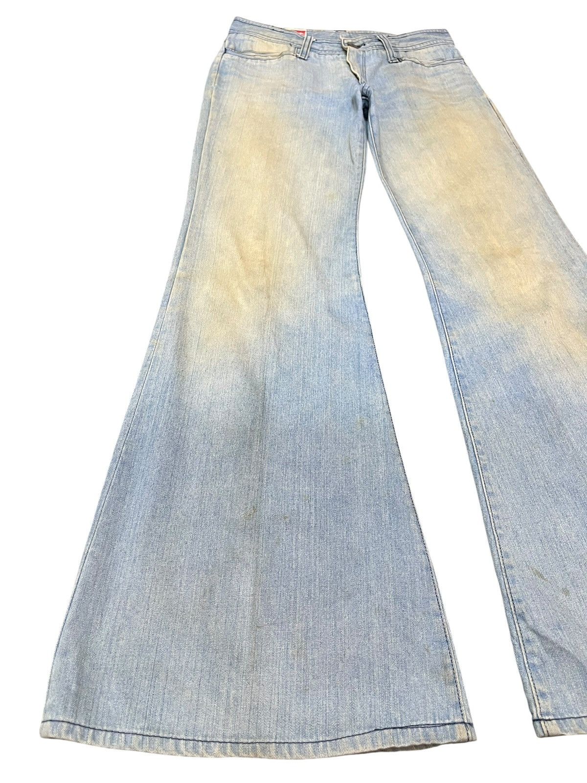 Beauty Beast × Japanese Brand Vintage Betty Smith Flare Bell Bottom Mudwash Denim Size US 29 - 3 Thumbnail