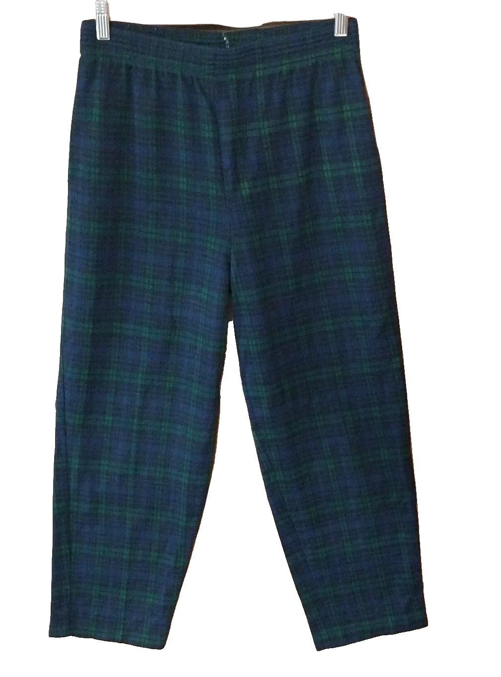 Other Vtg Cape Cod Pajama Pants Womens Junior 16 Blue Green Plaid Size 38" / US 16 / IT 52 - 2 Thumbnail