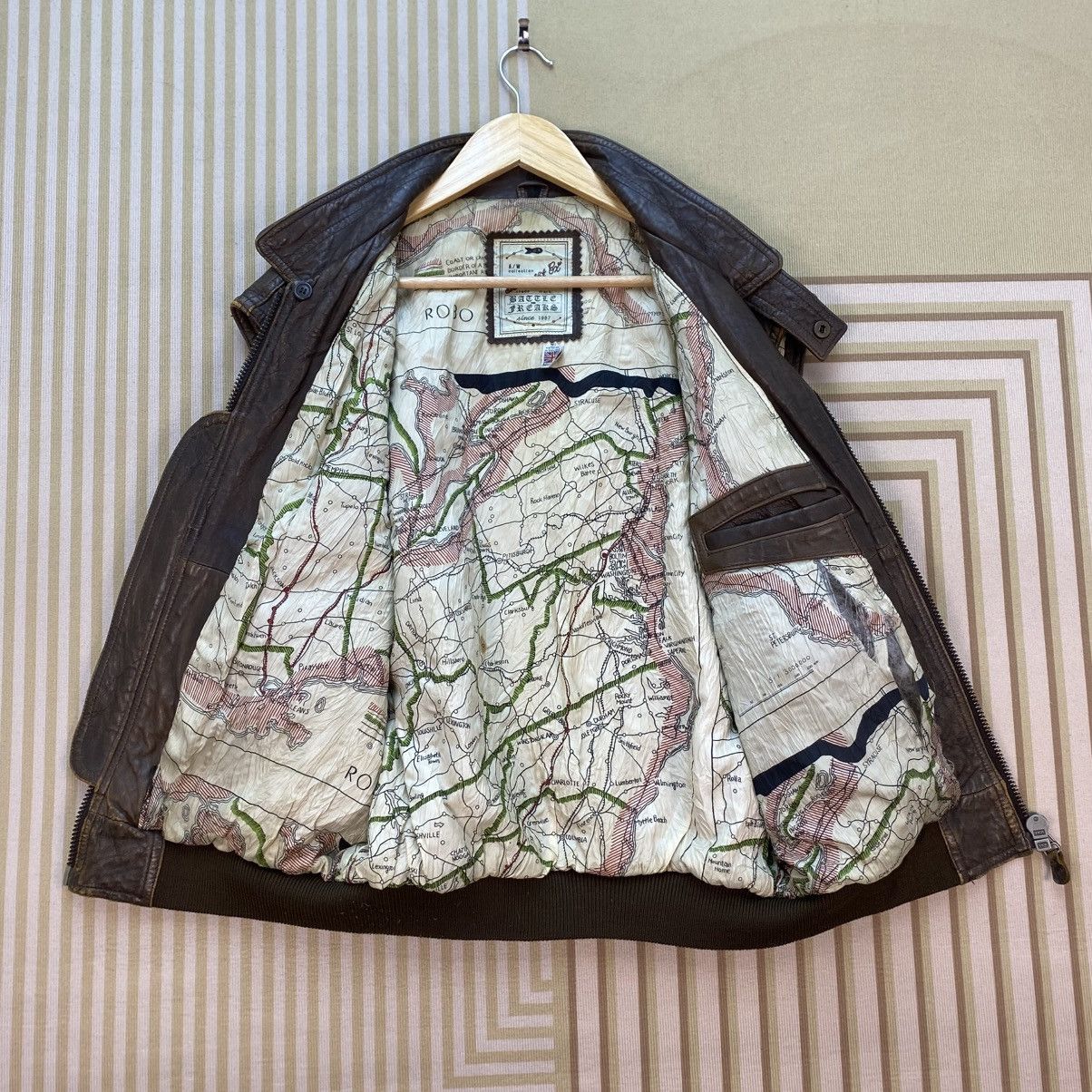 Japanese Brand 🫶Vtg Battle Freaks Aviation Vest Leather Inspired Type G1 Size US M / EU 48-50 / 2 - 3 Thumbnail