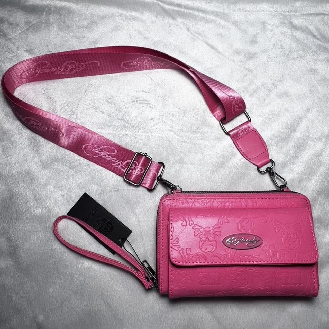 Ed Hardy Ed Hardy Pink Crossbody with Skull Imprint Size ONE SIZE - 8 Thumbnail