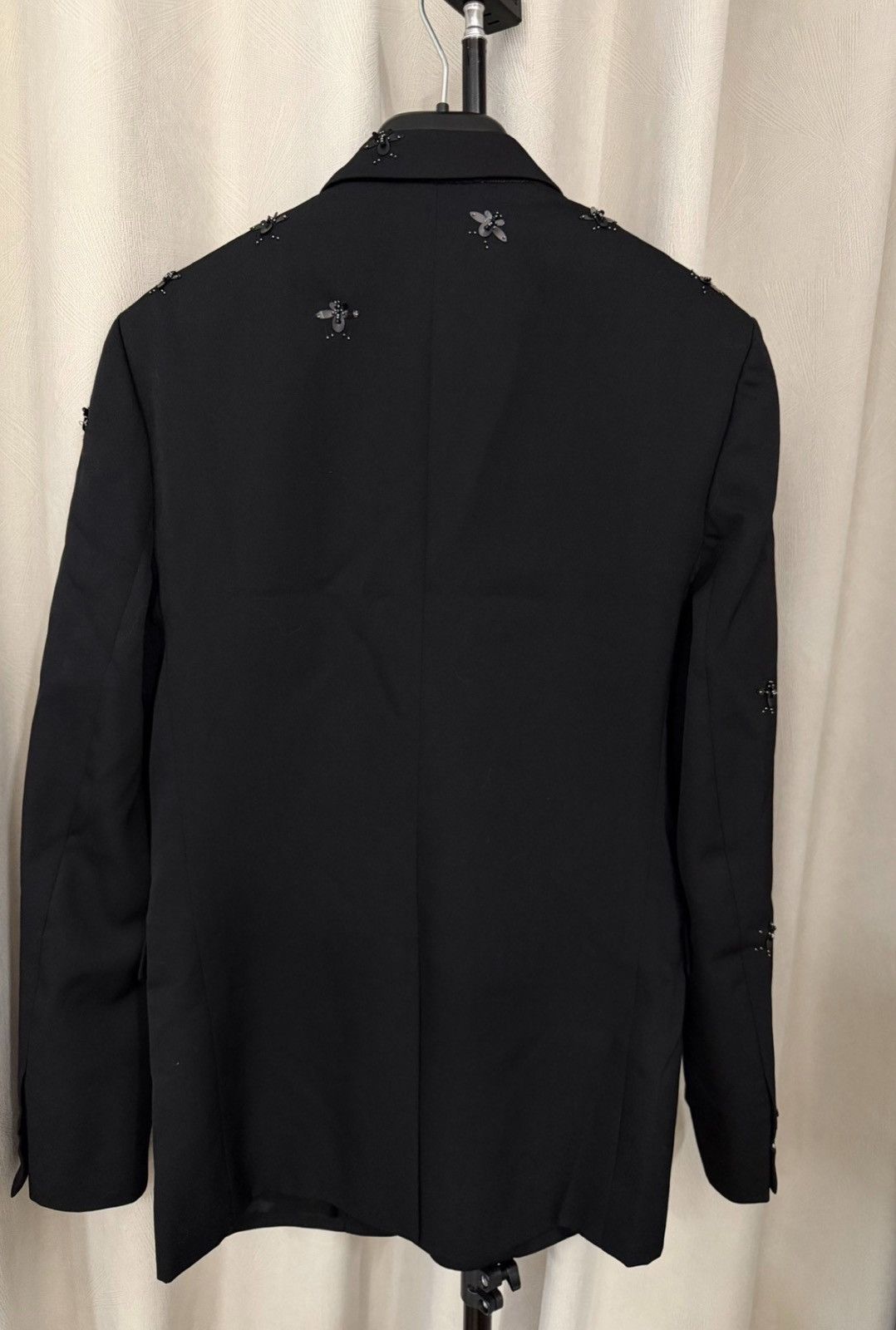 Dior Dior Homme 21SS Crystal Bee Rhinestone Beaded Suit Jacket Size 46R - 2 Thumbnail