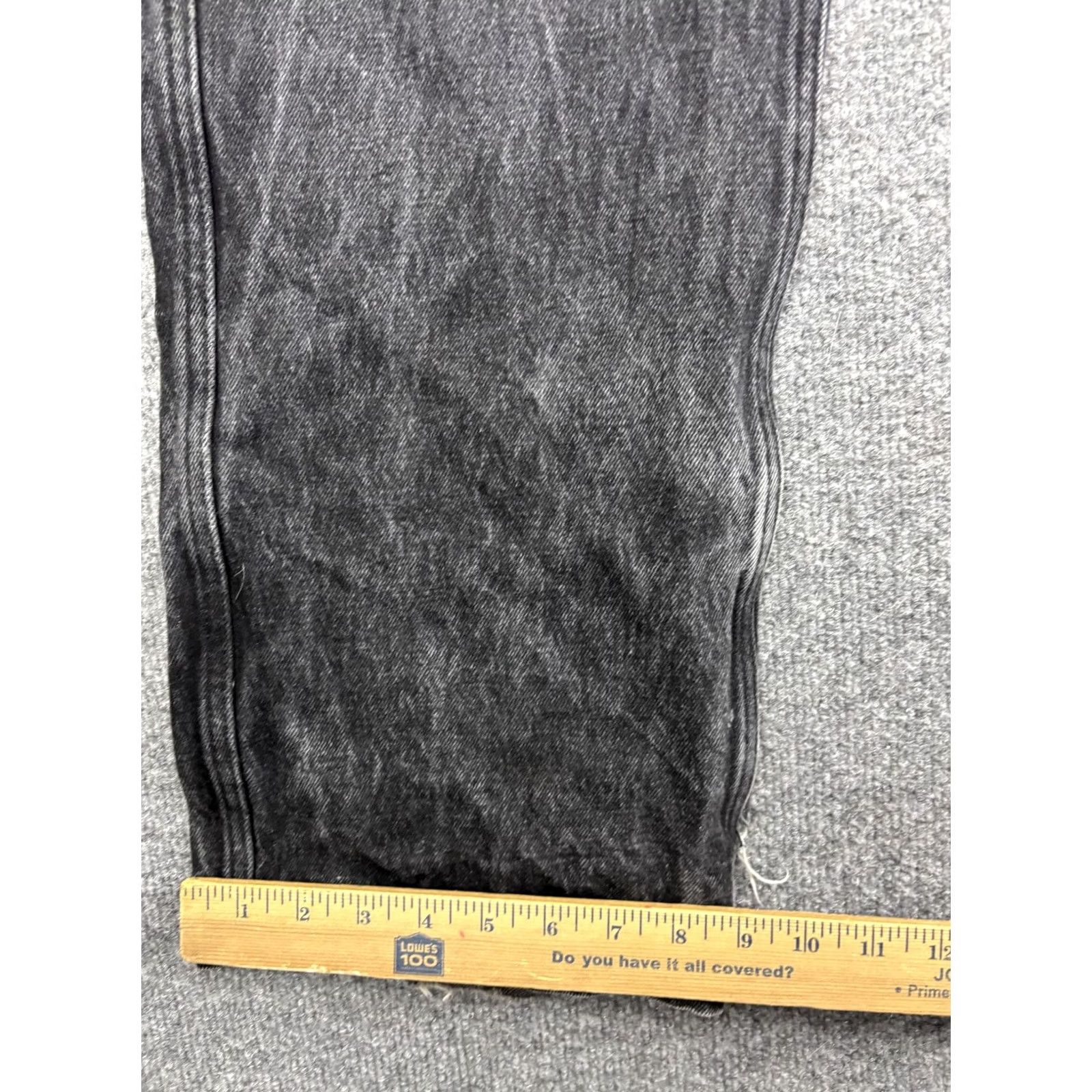 Vintage VINTAGE County FB Jeans Mens 34x32 Charcoal Distressed Straight Shirt Pants Accessories Logo Pocketwear Size US 34 / EU 50 - 6 Thumbnail