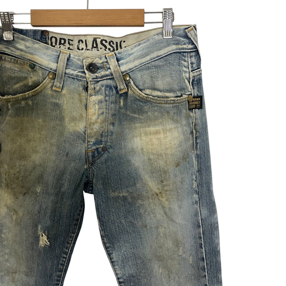 G-Star Vintage G Star Raw Distressed Denim Size US 31 - 4 Thumbnail