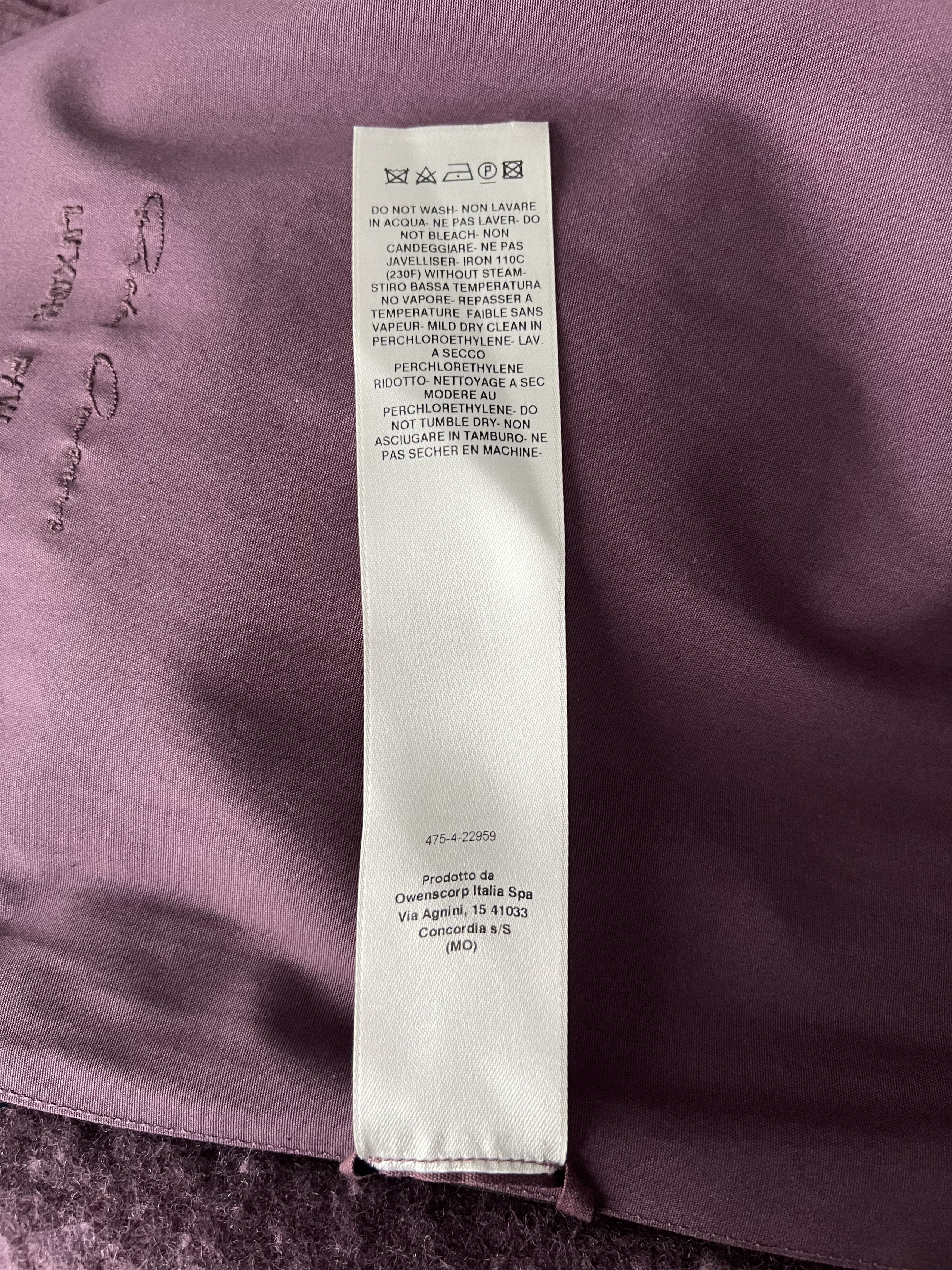 Rick Owens AMETHYST LUXOR BOILED WOOL OUTERSHIRT Size US S / EU 44-46 / 1 - 4 Thumbnail