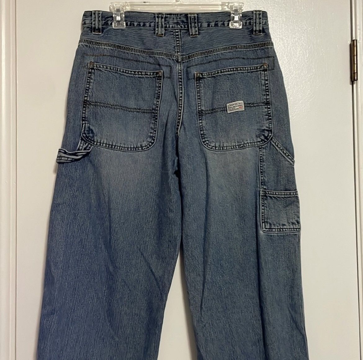 Aeropostale Aeropostale Blue Relaxed Fit Jeans Size US 32 / EU 48 - 4 Thumbnail