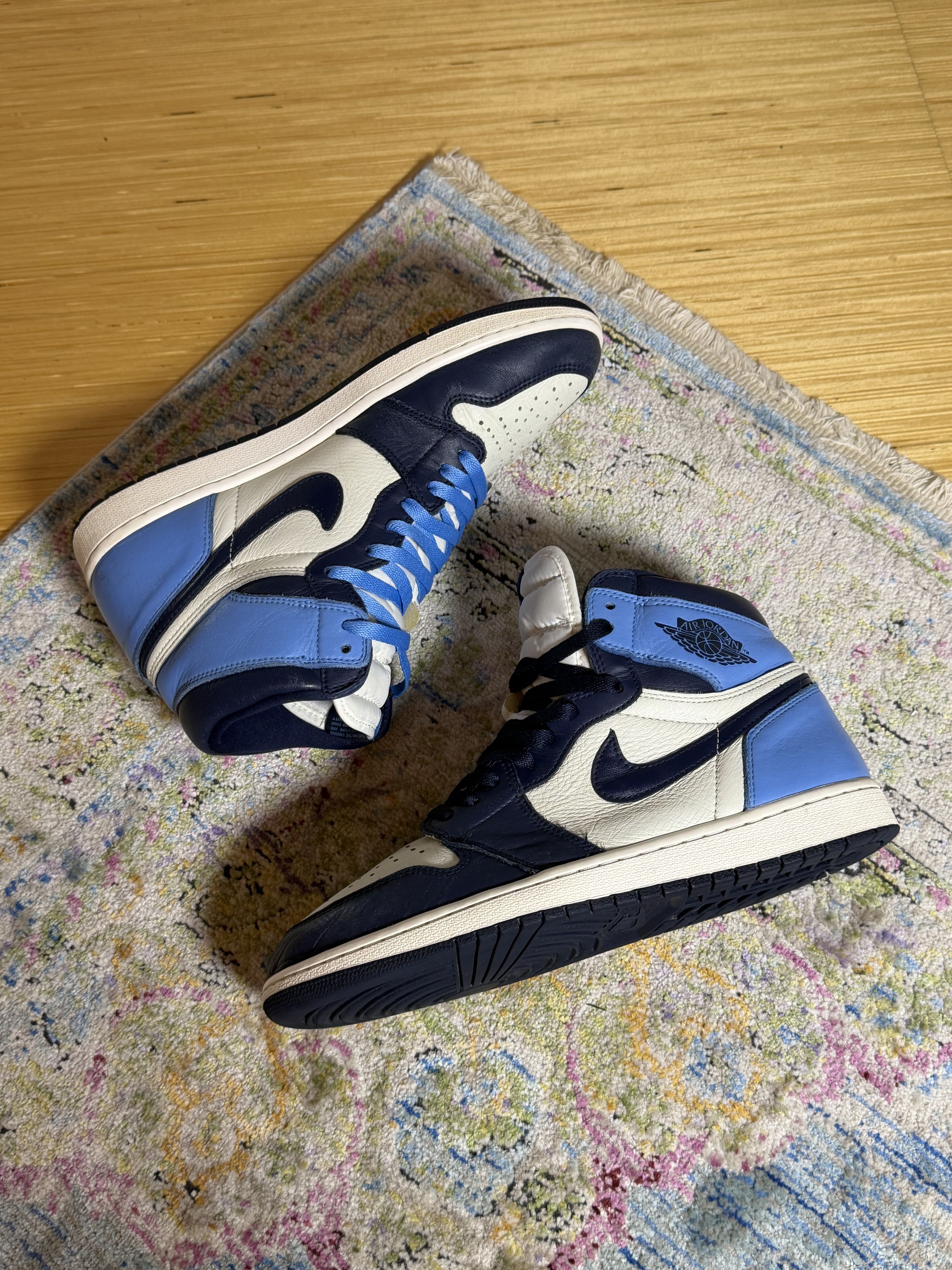 Jordan Brand Nike Air Jordan 1 Retro High OG 'Obsidian' Sneakers Size US 11 / EU 44 - 4 Thumbnail