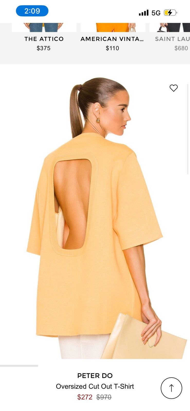 Peter Do Oversized Cut Out T-Shirt Size S / US 4 / IT 40 - 6 Thumbnail