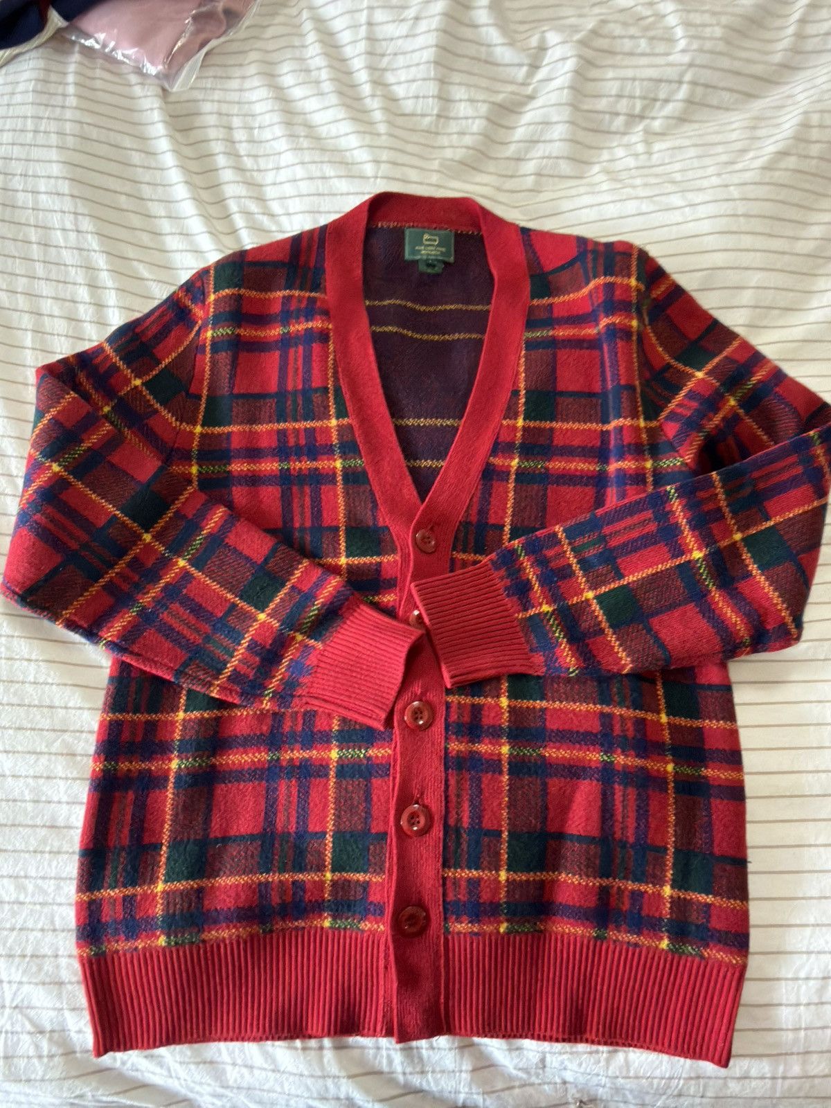 Aime Leon Dore × Woolrich Woolen Mills Aime Leon Dore Woolrich Red Cardigan Size US L / EU 52-54 / 3 - 1 Thumbnail