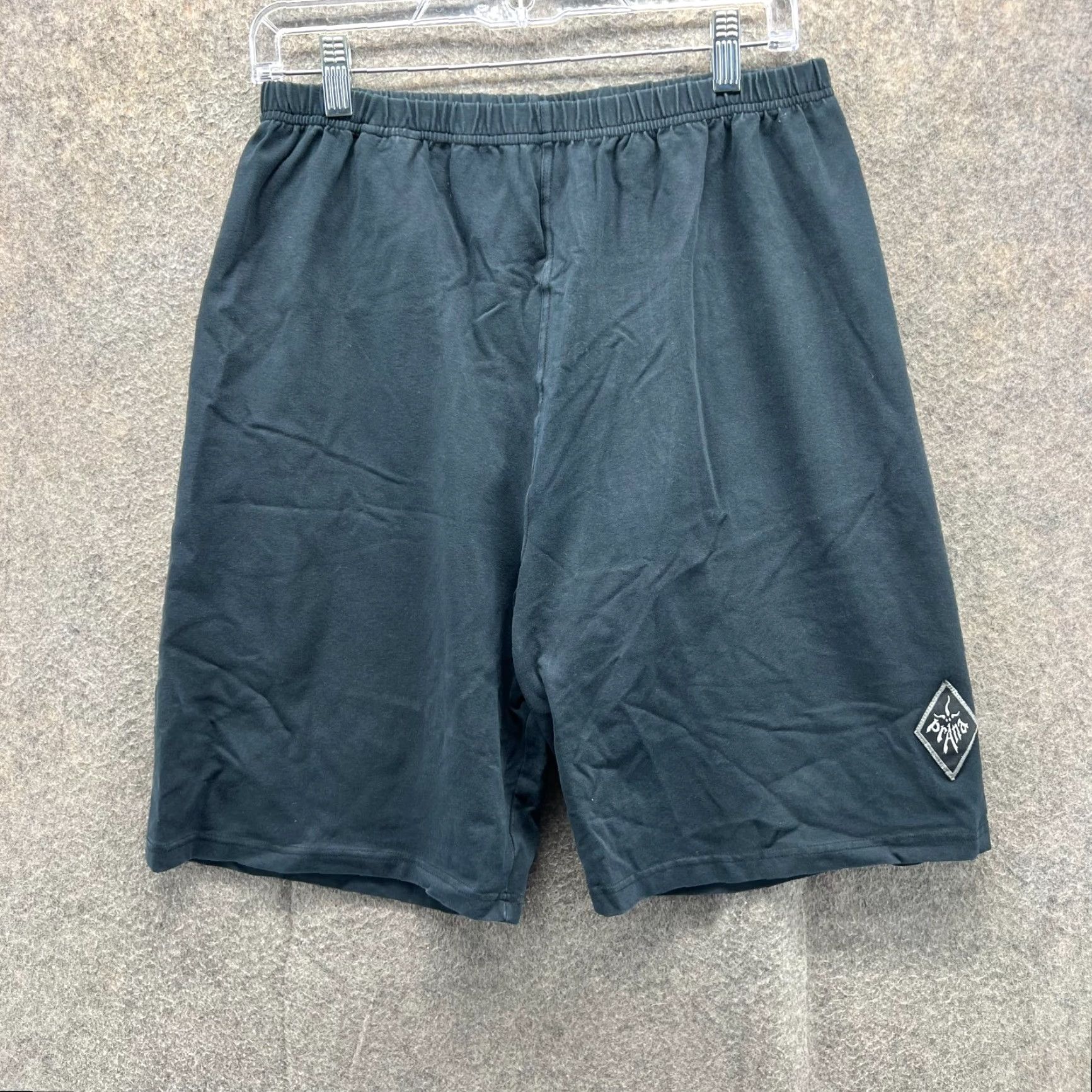 Prana VINTAGE prAna Shorts Mens XL Black Elastic Waist Fleece Baggy Streetwear 7 in Inseam, Sweat, Casual, Regular, Pocket Slash Mens Size US 36 / EU 52 - 2 Thumbnail