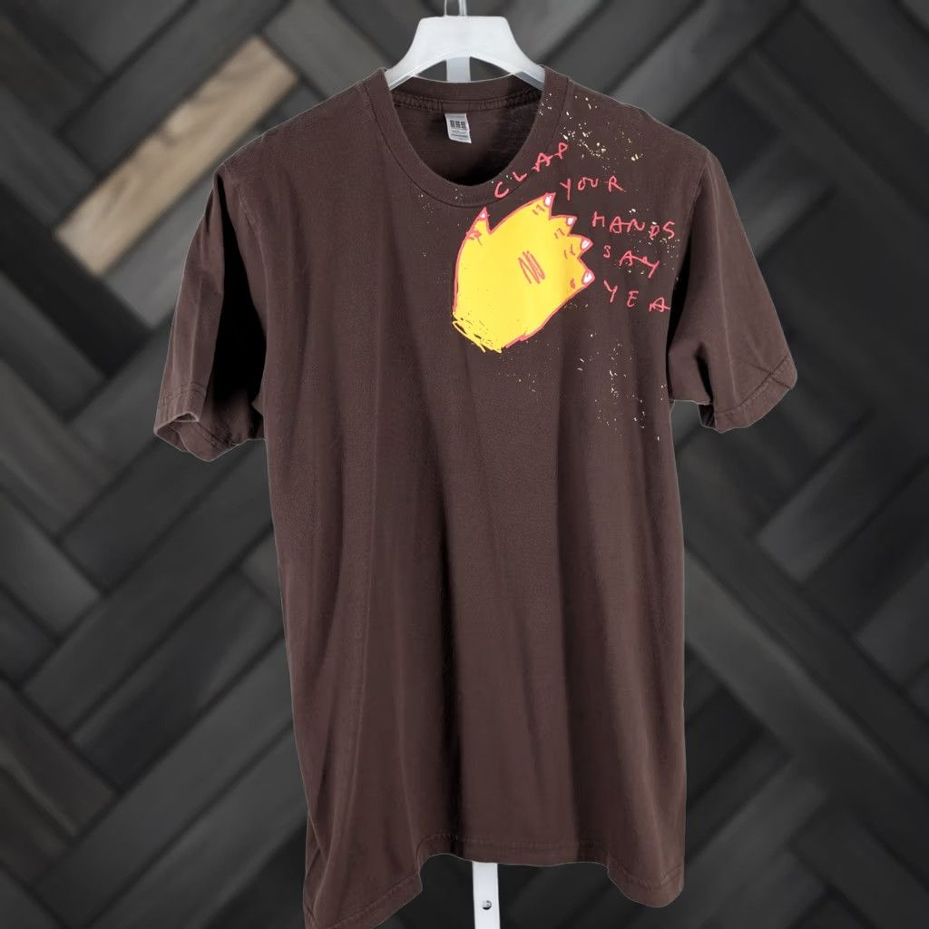 American Apparel VINTAGE Clap Your Hands Say Yeah T-Shirt American Apparel Brown M USA Indie Rock Band Mens Size US M / EU 48-50 / 2 - 1 Thumbnail
