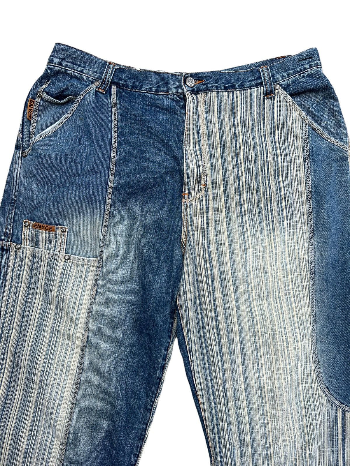JNCO Enyce Y2K Multipocket Wide Baggy Denim Jeans 37 Size US 37 - 5 Thumbnail