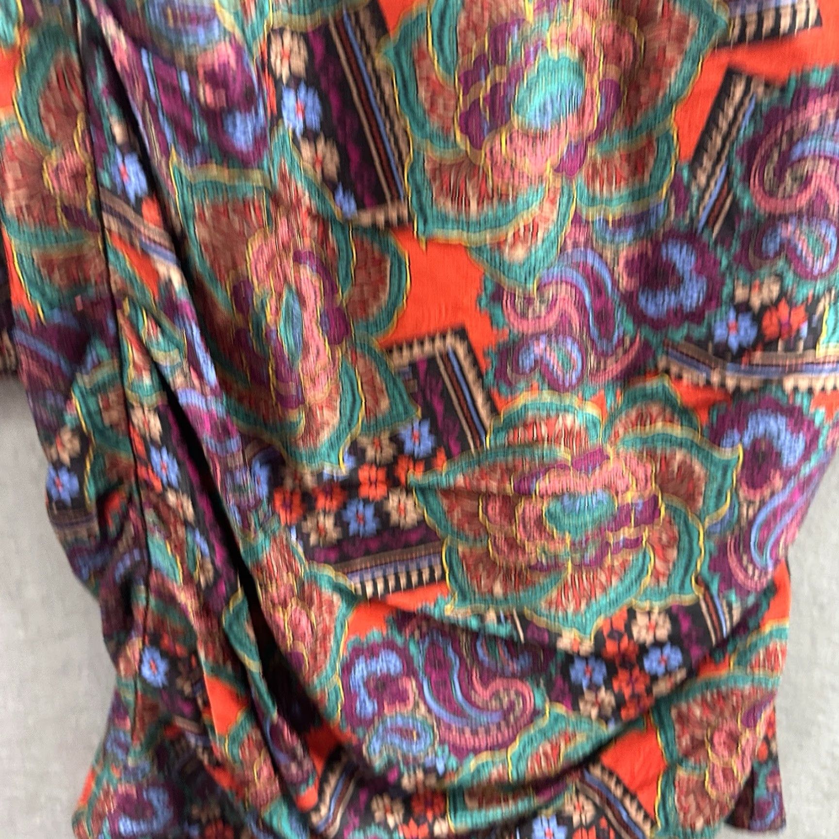 Veronica Beard Veronica Beard Bellino Dress Womens 0 Silk Long Sleeve Paisley Mini Boho Cottage Red Size XS / US 0-2 / IT 36-38 - 4 Thumbnail