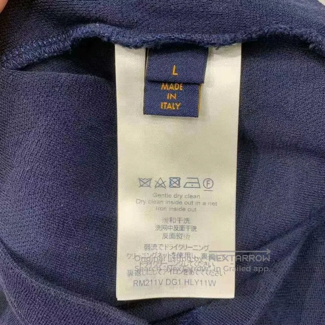 Louis Vuitton blue ocean pattern short sleeve polo shirt. Size US L / EU 52-54 / 3 - 3 Thumbnail