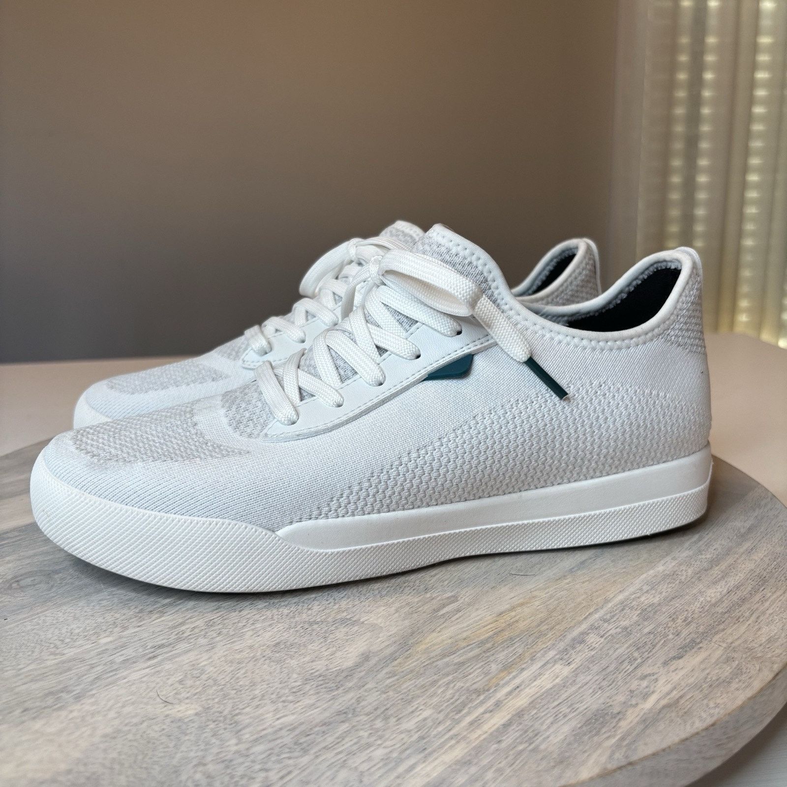 Vessi Vessi Weekend Unisex White Knit Sneakers Men's Sz 8 Wmn's 9 Size US 8 / EU 41 - 5 Thumbnail