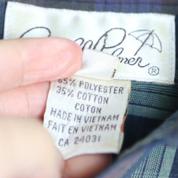 Vintage Vintage Arnold Palmer Collared Plaid Men's Button Down Shirt Size US S / EU 44-46 / 1 - 6 Thumbnail