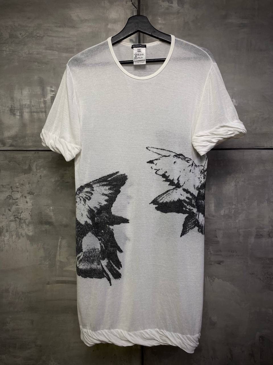 Ann Demeulemeester Birds transparent t-shirt M Size US M / EU 48-50 / 2 - 1 Thumbnail