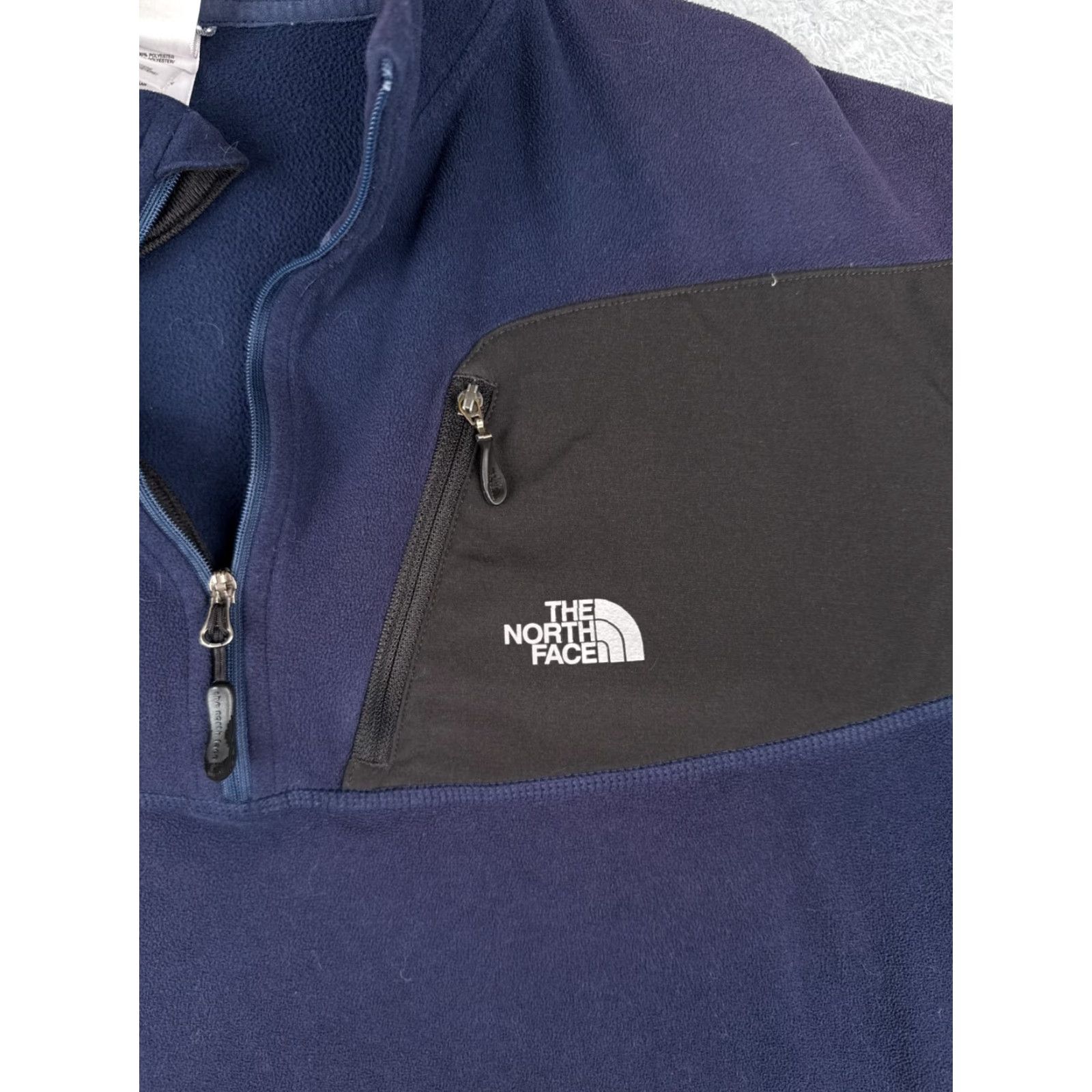 The North Face The North Face Sweater Men's XL Blue 1/4 Zip Mock Neck Polyester TKA100 Pullover Casual, Travel, Workwear Mens Size US XL / EU 56 / 4 - 6 Thumbnail