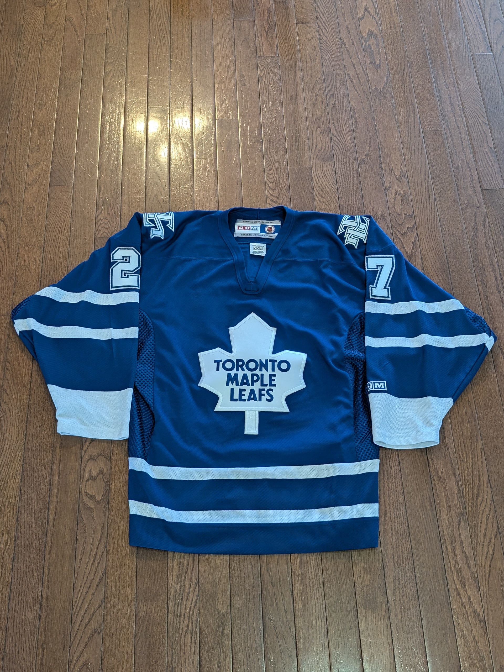 Ccm Vintage Toronto Maple Leafs '27' Harper Sewn CCM Jersey Sz M Size US M / EU 48-50 / 2 - 1 Thumbnail