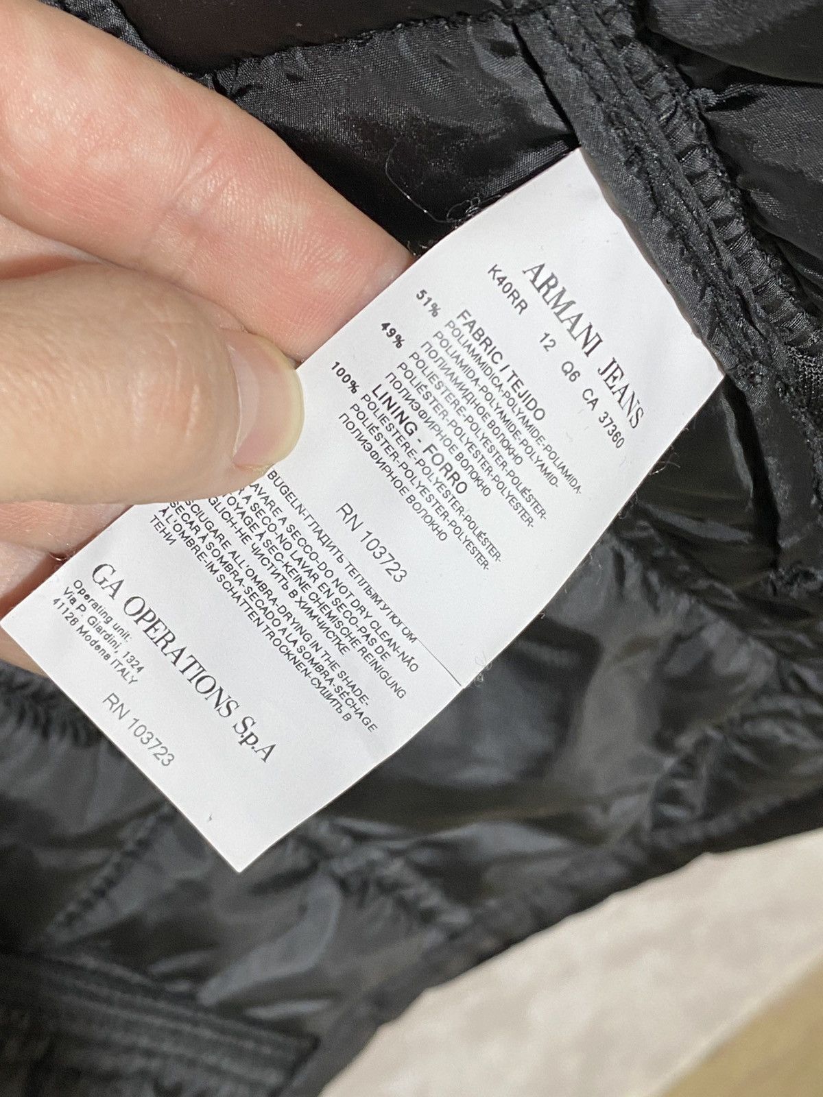 Armani × Barbour × Loro Piana Armani Jeans quilted jacket luxury Mens Size US L / EU 52-54 / 3 - 14 Thumbnail