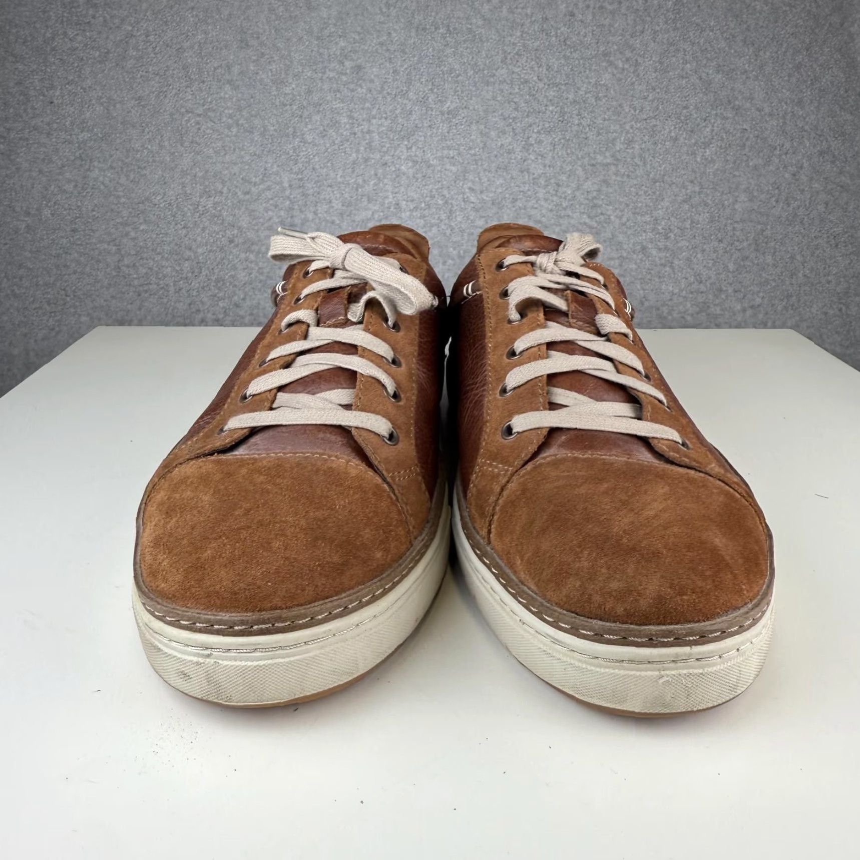 Clarks Clarks Sneakers Men's 13 Brown Leather Lorsen Edge Athletic/Leather Sneaker Mens 13 Brown Clarks Edge Leather Sneakers Size US 13 / EU 46 - 2 Thumbnail
