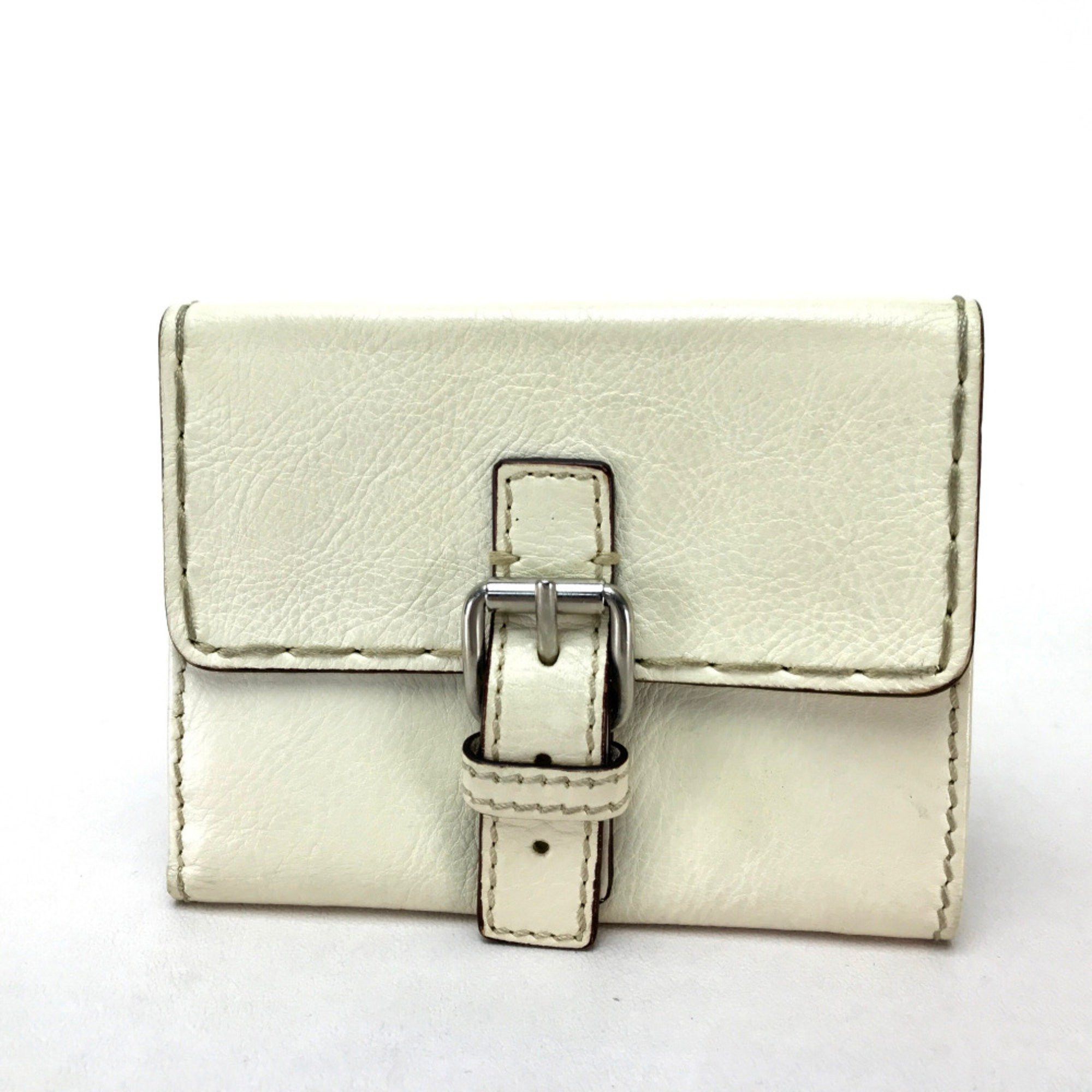 Chloe Chloe Double SnapWallet snap type Folded wallet Ivory Size ONE SIZE - 1 Thumbnail