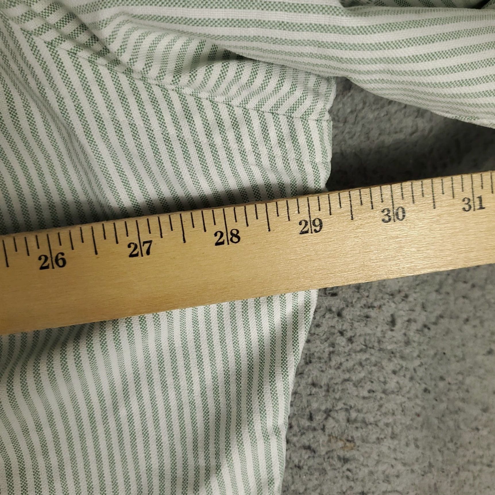 Ralph Lauren Ralph Lauren Shirt Mens 2XL Green White Striped Pony Button Up Long Sleeve Size US XXL / EU 58 / 5 - 7 Thumbnail