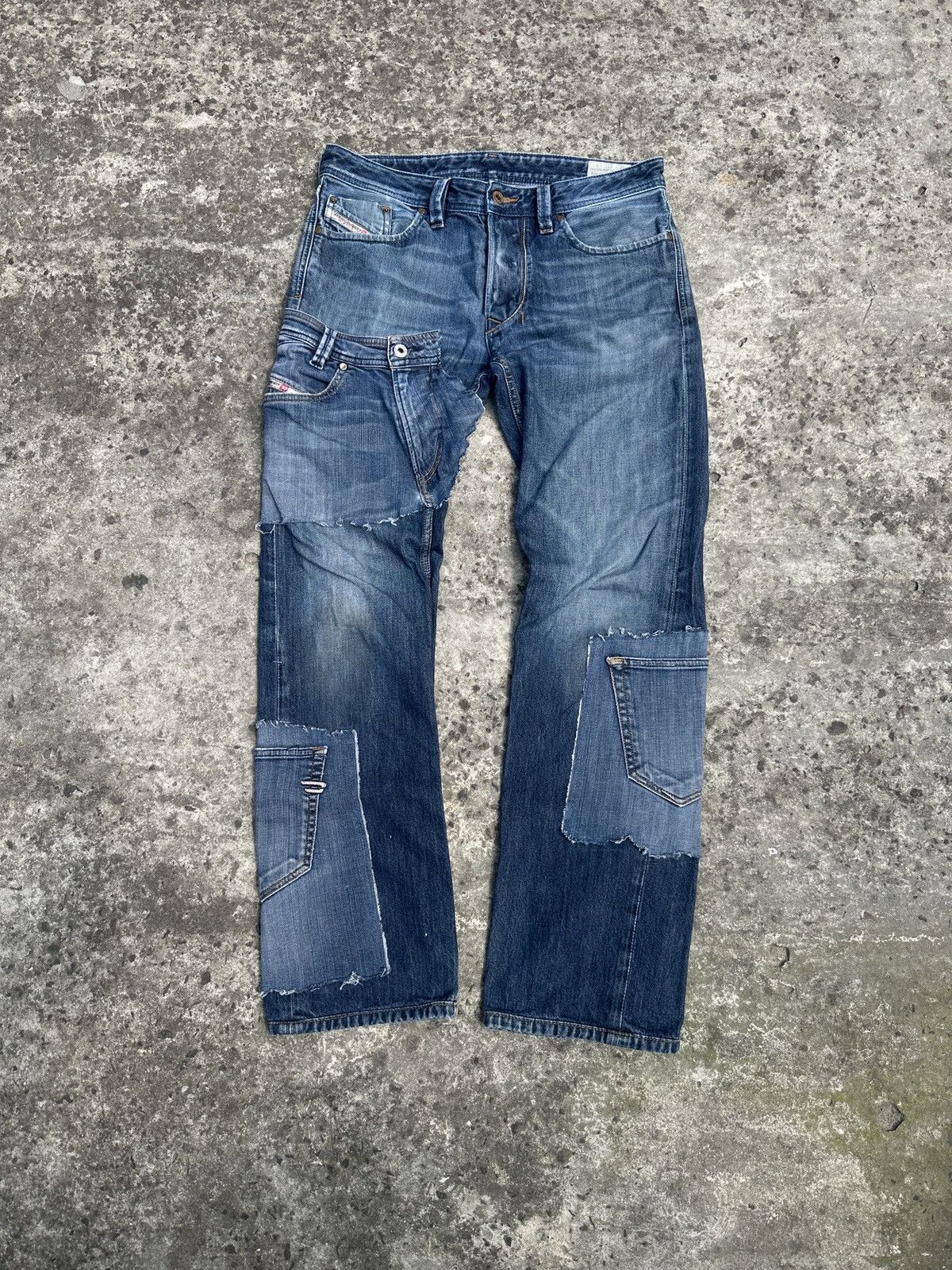 Diesel Y2K Casual Jeans Diesel Pocket Pants Avant Garde Opium Rare Size US 31 - 2 Thumbnail