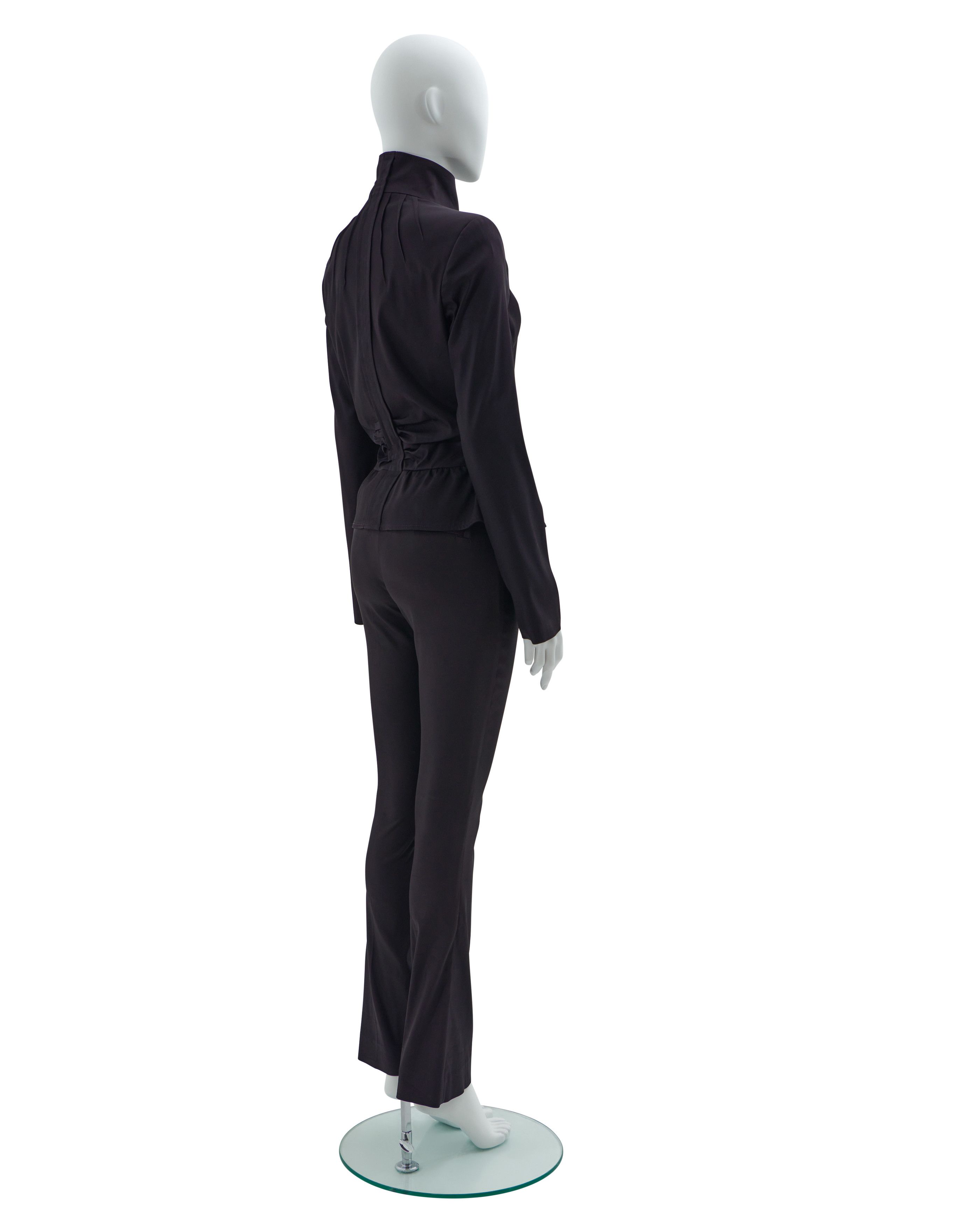 Gucci by Tom Ford F/W 2004 aubergine silk taffeta three pieces set Size S / US 4 / IT 40 - 10 Thumbnail
