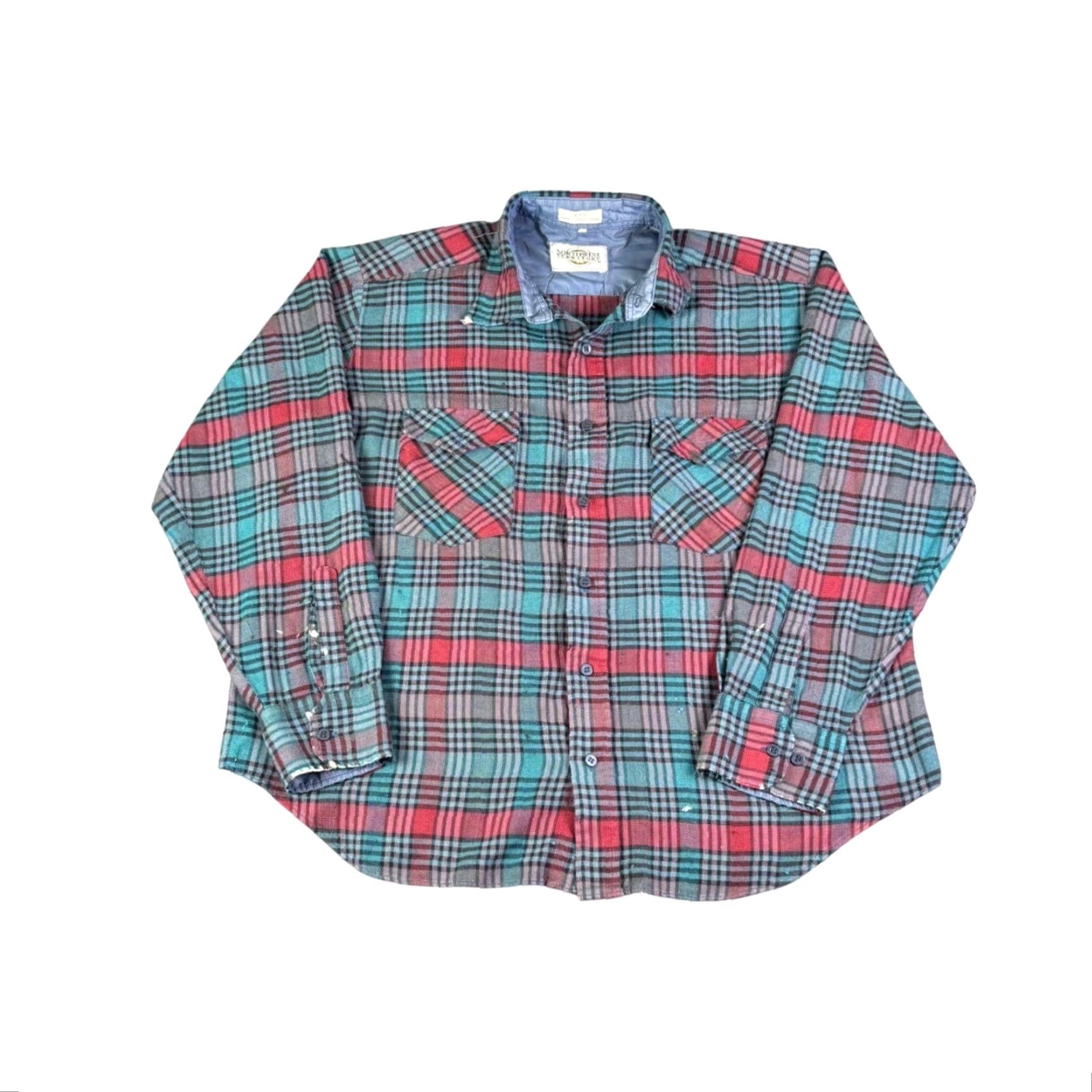 Altea Northwest Territory Mens Plaid Flannel Shirt XL Multicolor Button-Up Long Sleeve Casual Workwear 90s Inspired Size US XL / EU 56 / 4 - 2 Thumbnail
