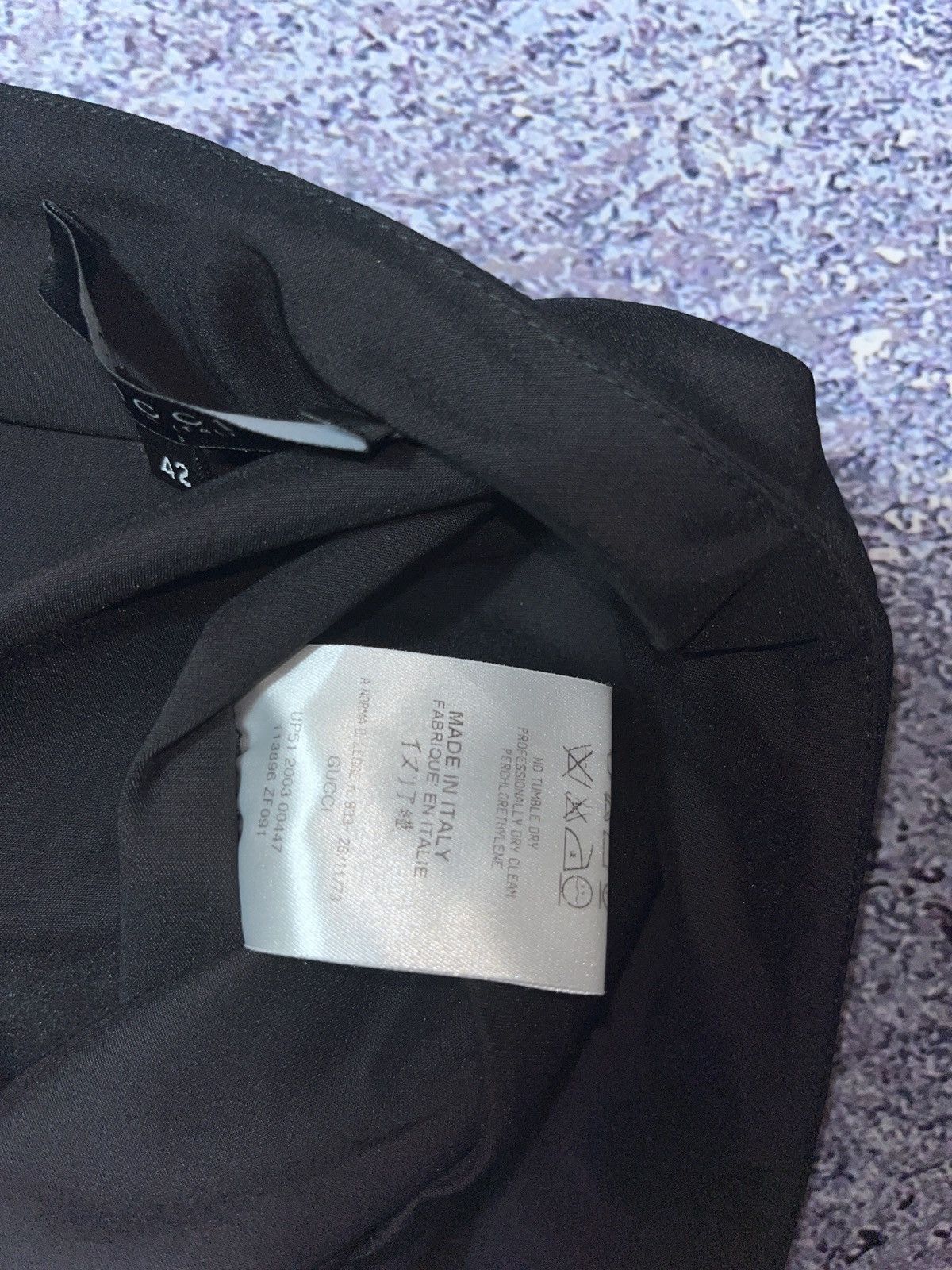 Gucci Gucci Tom Ford Black Medi Skirt Designer Classic Luxury Size 28" / US 6 / IT 42 - 7 Thumbnail