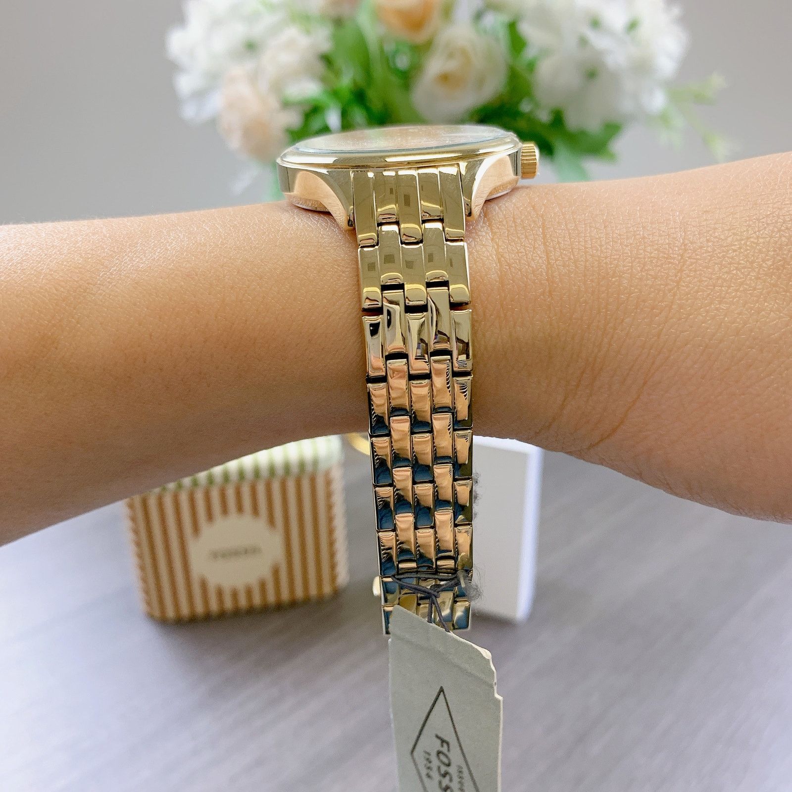 Fossil Fossil BQ3153SET GOLD TONE BRACELET WATCH Size ONE SIZE - 5 Thumbnail