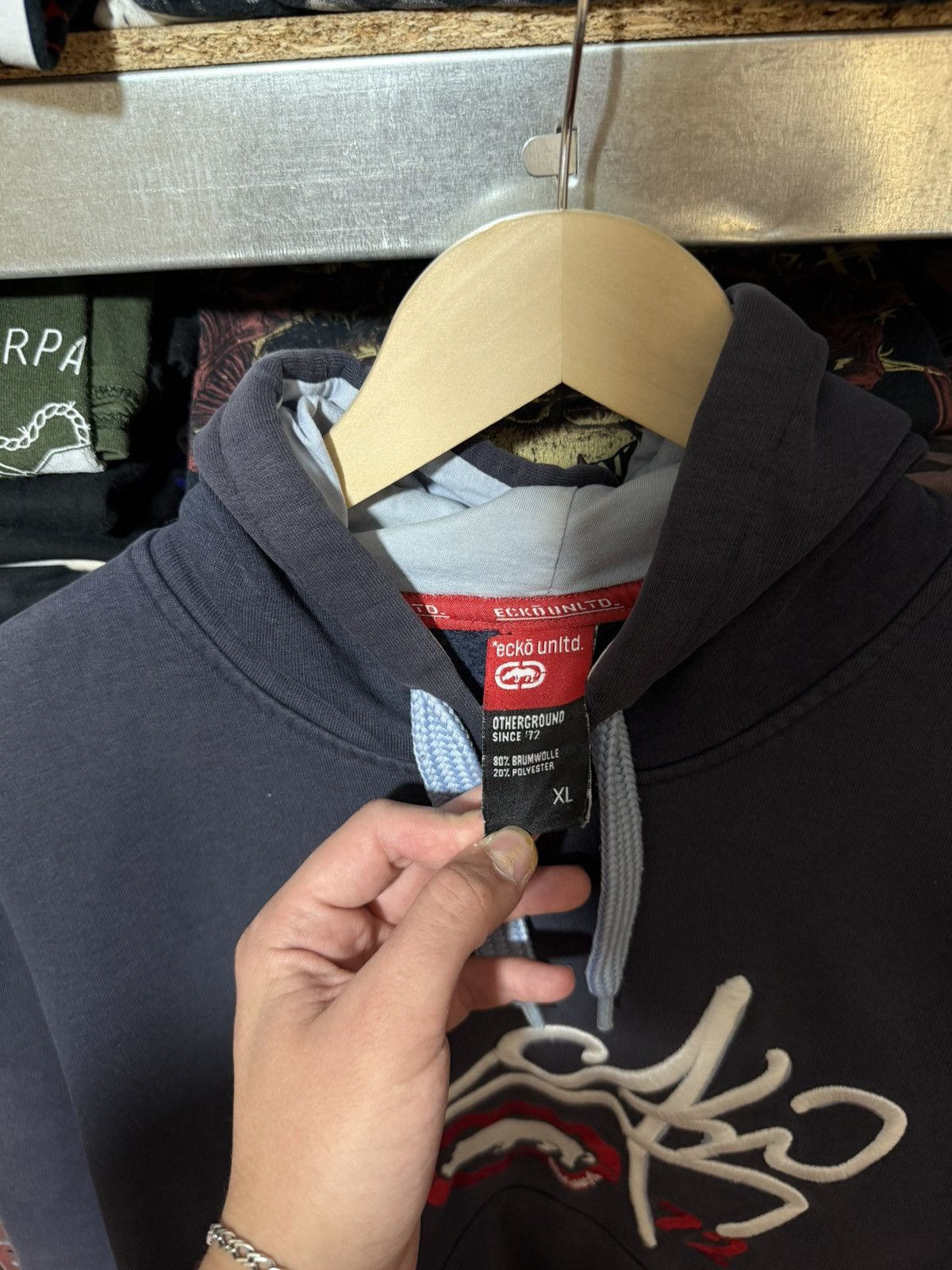 Ecko Unltd. Vintage Y2K Ecko Unltd Up Graphic Logo Hoodie Y2K Hype Size US XL / EU 56 / 4 - 4 Thumbnail