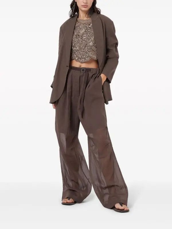 Brunello Cucinelli o1la1rc1a0425 Pants in Brown Size 27" / US 4 / IT 40 - 4 Thumbnail