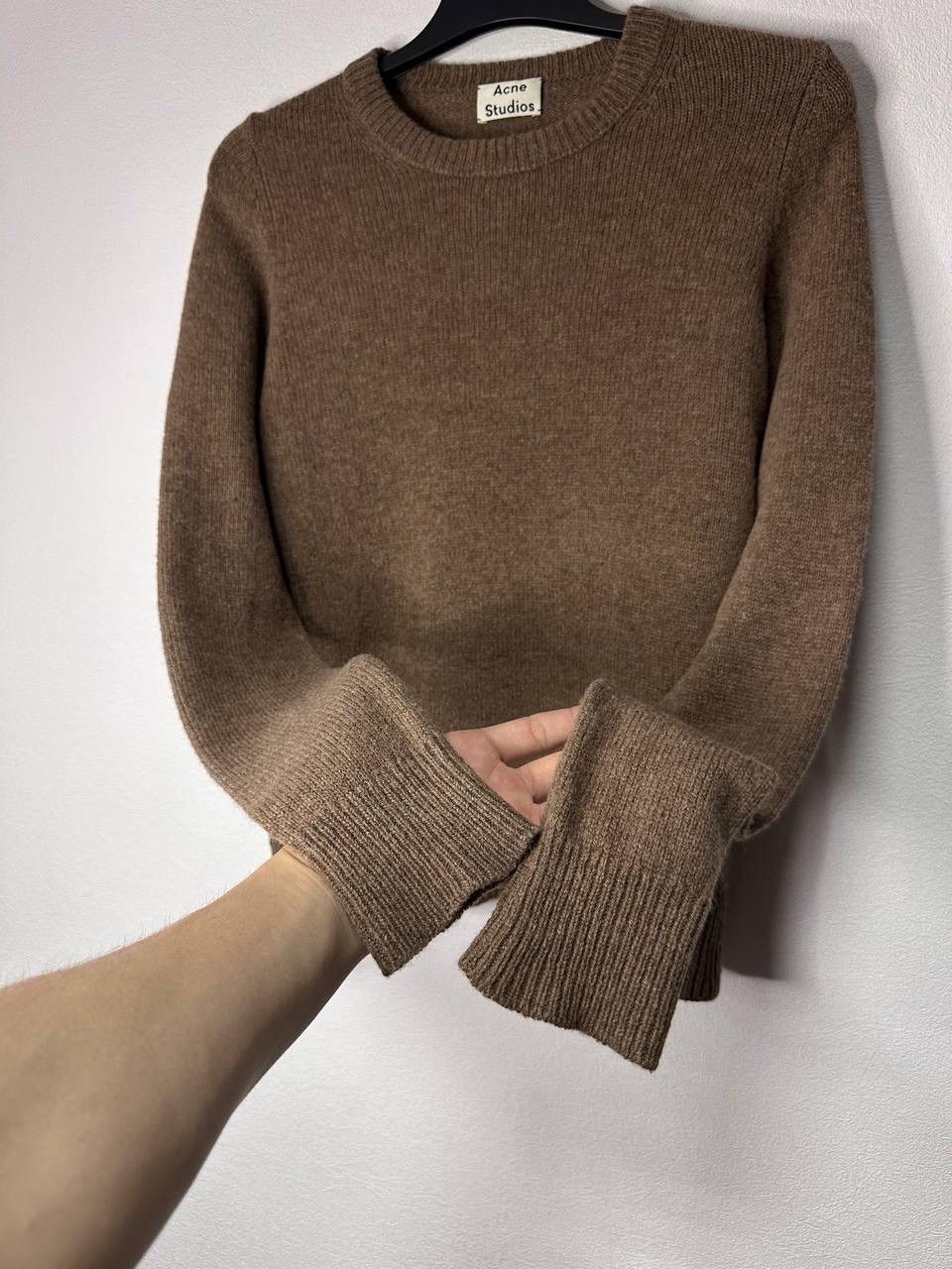 Acne Studios Acne Studios Kai Reverse PAW16 Wool Brown Knit Sweater Size US S / EU 44-46 / 1 - 6 Thumbnail